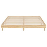 Bed frame without mattress sonoma oak 150x200 cm