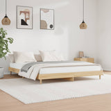 Bed frame without mattress sonoma oak 150x200 cm