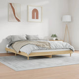 Bed frame without mattress sonoma oak 140x200 cm