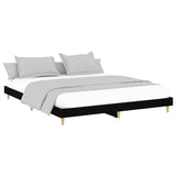 Bed frame without mattress black 120x200 cm