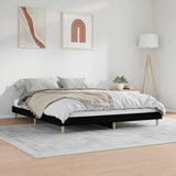 Bed frame without mattress black 120x200 cm