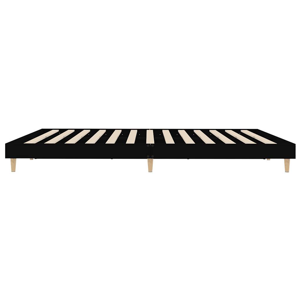 Bed frame without mattress black 120x200 cm