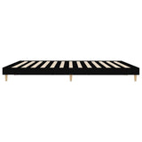 Bed frame without mattress black 120x200 cm