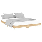 Bed frame without mattress sonoma oak 120x200 cm