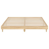 Bed frame without mattress sonoma oak 120x200 cm