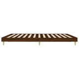 Cadre de lit sans matelas chêne marron 120x200 cm