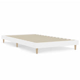 Cadre de lit sans matelas blanc 100x200 cm bois d'ingénierie