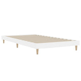 Cadre de lit sans matelas blanc 100x200 cm bois d'ingénierie