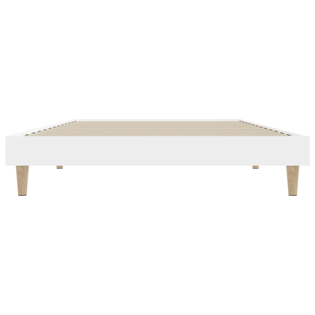 Cadre de lit sans matelas blanc 100x200 cm bois d'ingénierie