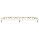 Cadre de lit sans matelas blanc 100x200 cm bois d'ingénierie