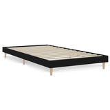 Cadre de lit sans matelas noir 100x200 cm bois d'ingénierie