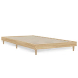 Cadre de lit sans matelas chêne sonoma 100x200 cm