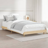 Bed frame without mattress sonoma oak 100x200 cm