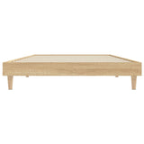 Bed frame without mattress sonoma oak 100x200 cm