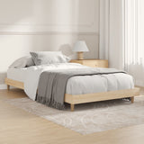 Bed frame without mattress sonoma oak 100x200 cm