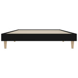 Bed frame without mattress black 90x200 cm engineered wood