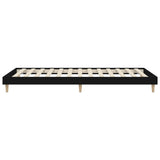 Cadre de lit sans matelas noir 90x190 cm bois ingénierie