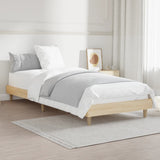 Bed frame without mattress sonoma oak 75x190 cm