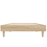 Bed frame without mattress sonoma oak 75x190 cm