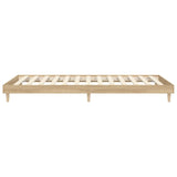 Bed frame without mattress sonoma oak 75x190 cm