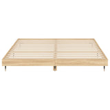 Cadre de lit sans matelas chêne sonoma 200x200 cm