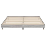 Bed frame without mattress sonoma gray 160x200cm engineered wood