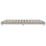 Bed frame without mattress sonoma gray 160x200cm engineered wood