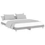 Cadre de lit sans matelas sonoma gris 140x200 cm