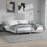 Bed frame without mattress sonoma gray 120x200cm engineered wood