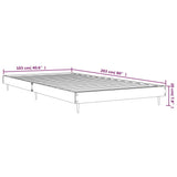 Bed frame without mattress glossy white 100x200 cm