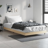 Bed frame without mattress sonoma oak 100x200 cm