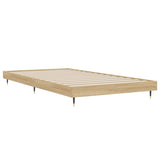 Bed frame without mattress sonoma oak 100x200 cm