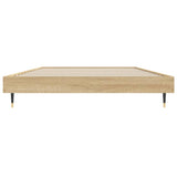 Bed frame without mattress sonoma oak 100x200 cm