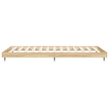 Bed frame without mattress sonoma oak 100x200 cm