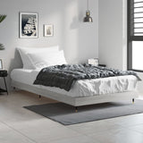 Bed frame without mattress sonoma gray 100x200 cm