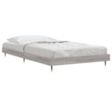 Bed frame without mattress sonoma gray 100x200 cm