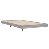 Bed frame without mattress sonoma gray 100x200 cm