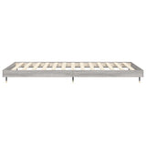 Bed frame without mattress sonoma gray 100x200 cm