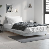 Bed frame without mattress concrete gray 90x200 cm