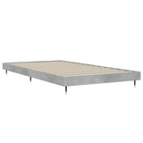 Bed frame without mattress concrete gray 90x200 cm