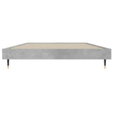 Bed frame without mattress concrete gray 90x200 cm