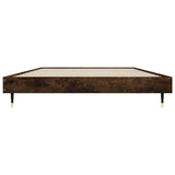 Bed frame without mattress smoked oak 90x200cm engineered wood