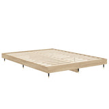 Cadre de lit sans matelas chêne sonoma 140x190 cm