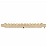 Bed frame without mattress sonoma oak 135x190 cm