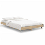 Bed frame without mattress sonoma oak 120x190 cm