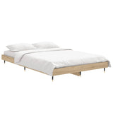 Bed frame without mattress sonoma oak 120x190 cm