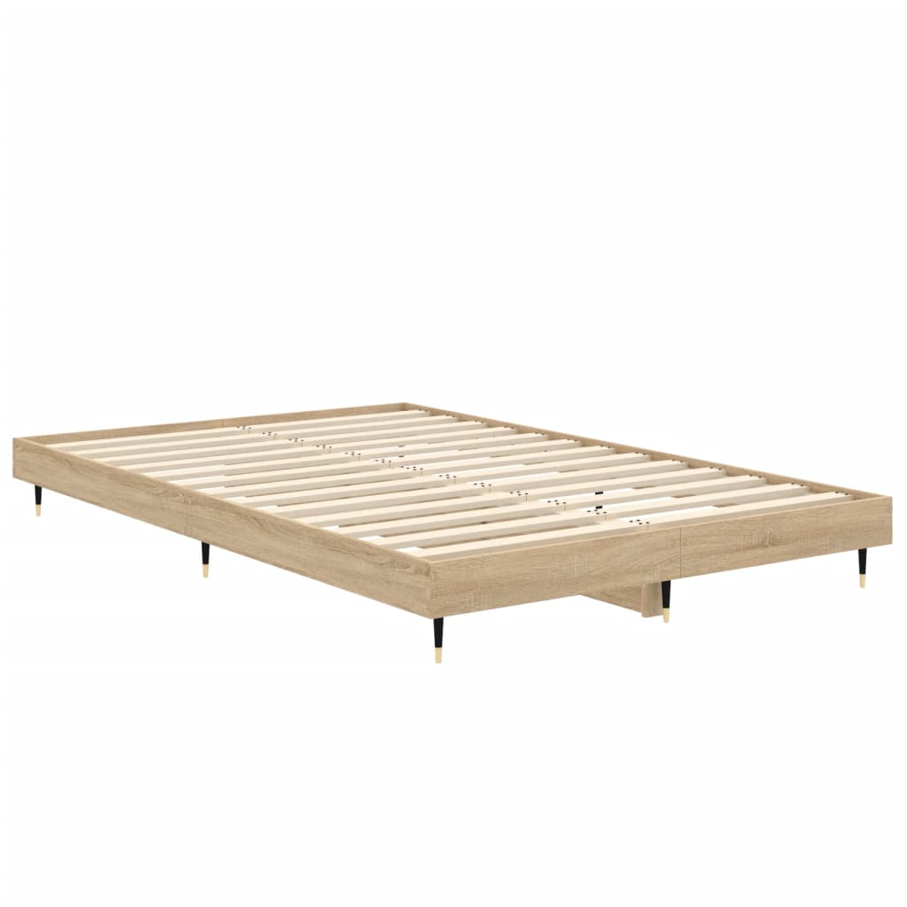 Bed frame without mattress sonoma oak 120x190 cm