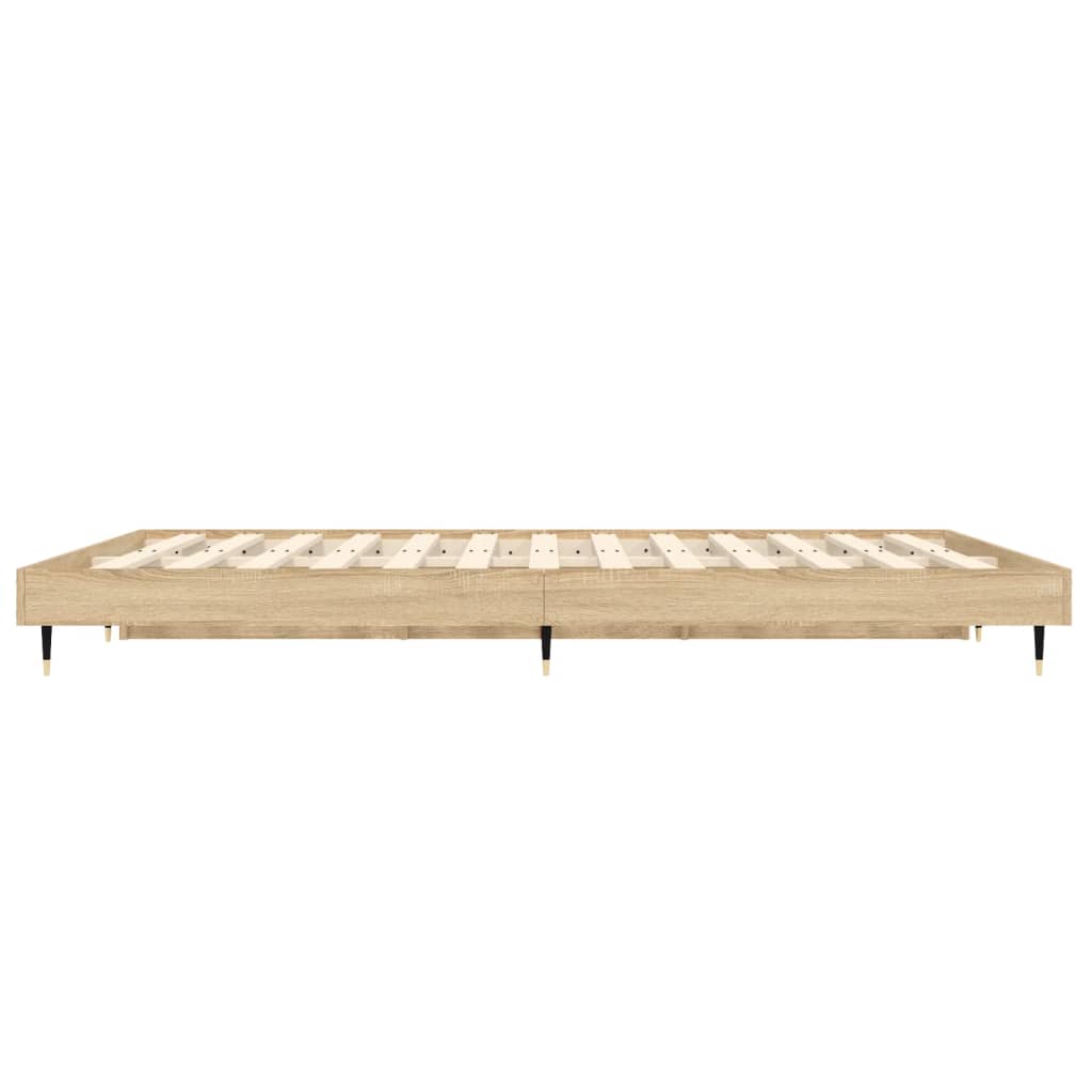 Bed frame without mattress sonoma oak 120x190 cm