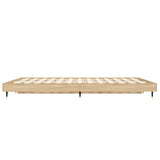 Bed frame without mattress sonoma oak 120x190 cm