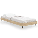 Bed frame without mattress sonoma oak 75x190 cm